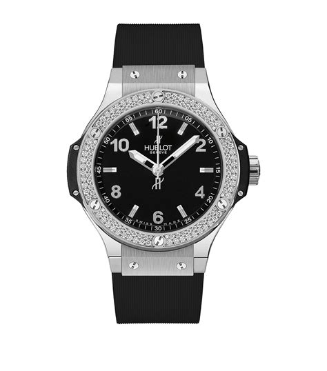 hublot watch black diamond|big bang steel diamonds 38mm.